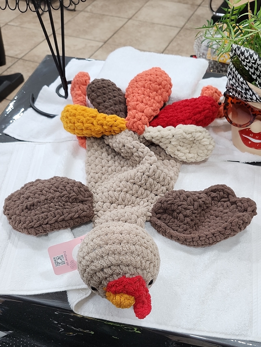 Handmade Crochet Plush Turkey Toy